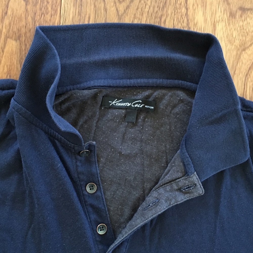 Short sleeve Kenneth Cole collared cotton shirt